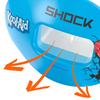 Shock Doctor Kool Aid Max AirFlow Football Mouthguard - Tropical Punch Flavor - Detail View - Extra-Large Breathing Channel