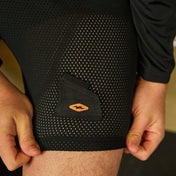 Lifestyle Shot of Hockey Player Wearing Shock Doctor Loose Hockey Short with Bio-Flex Cup