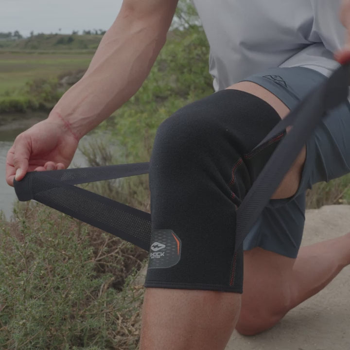 Shock Doctor Cross Compression Knee Sleeve with Adjustable Compression Straps Video Showcase