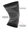 Shock Doctor Compression Knit Knee Sleeve Features