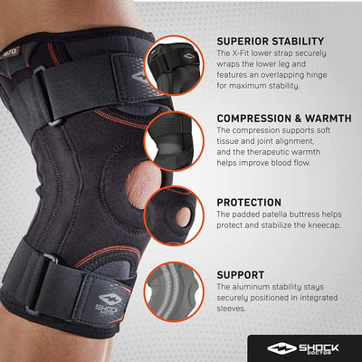 Shock Doctor Knee Stabilizer with Flexible Support Stays - Tech Facts