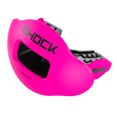 Shock Doctor Max AirFlow Football Mouthguard  -  Pop Pink - Front View