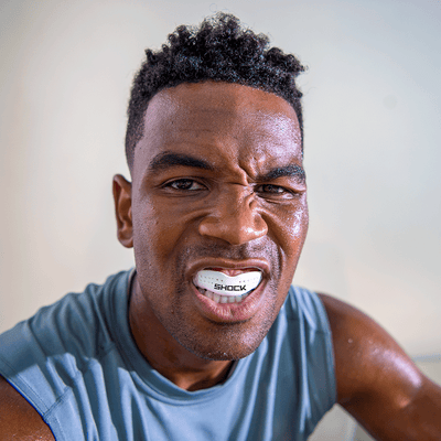 Athlete Wearing Trash Talker Slim Fit Mouthguard