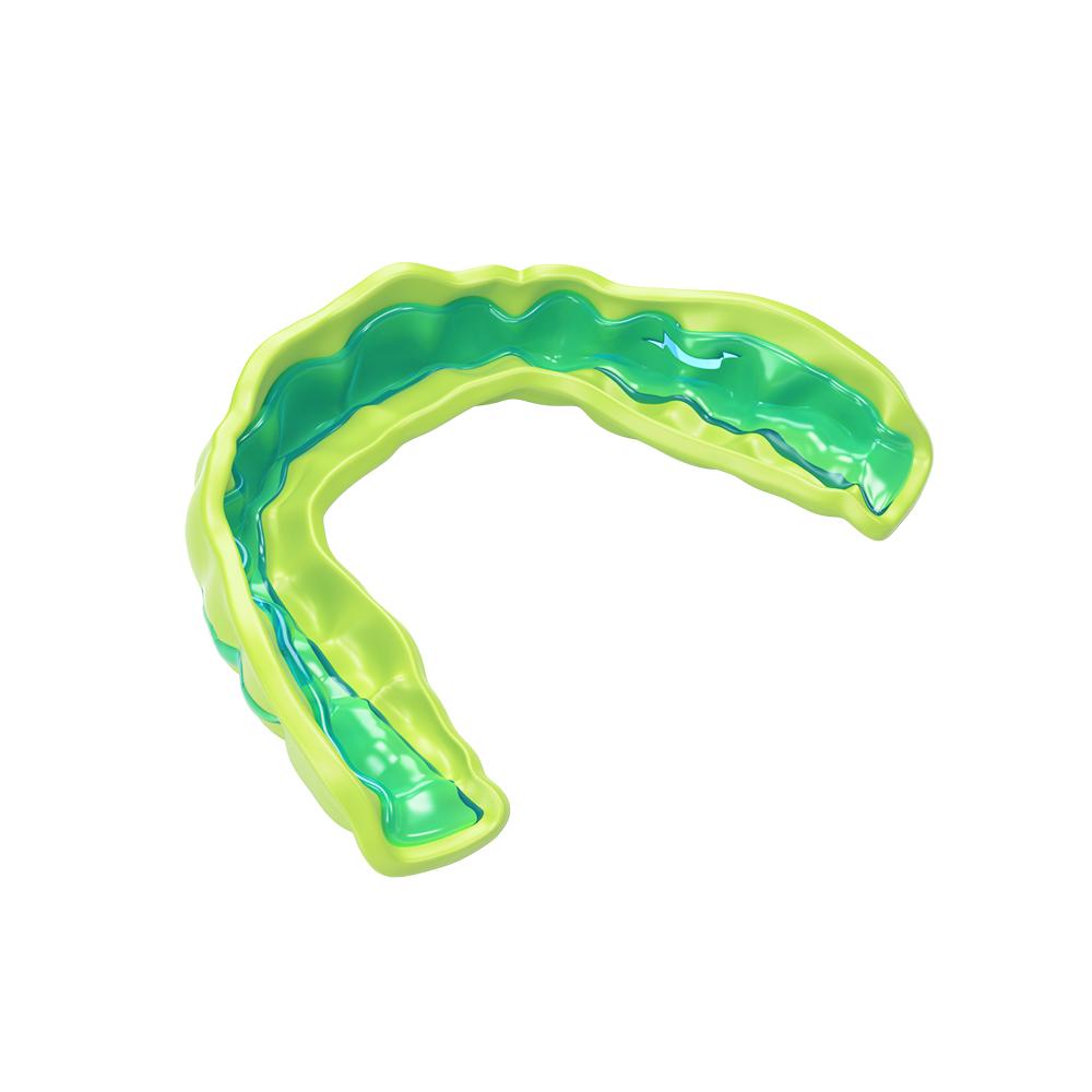 Shock Doctor MicroGel Mouthguard - Green - Custom Mold Detail Shot
