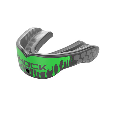 Shock Doctor Gel Max Power Print Mouthguard - Drip Slime Green - Angle View