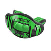 Shock Doctor 3D Slime Max AirFlow Mouthguard - Green/Black - Angle View