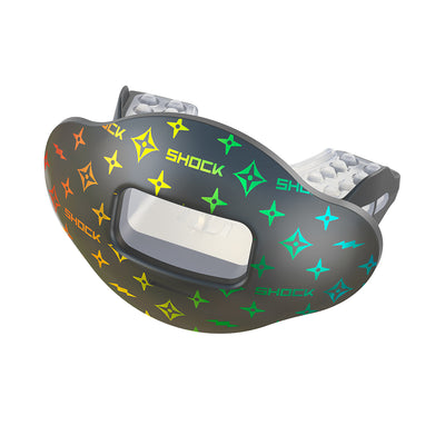 Shock Doctor Black/Rainbow Lux Max AirFlow Football Mouthguard