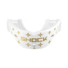 Shock Doctor Gel Max Power Print Mouthguard - White-Gold Lux - Front View