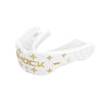 Shock Doctor Gel Max Power Print Mouthguard - White-Gold Lux - Side View