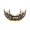 Shock Doctor Trash Talker Black-Gold Lux Mouthguard - Front View