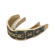 Shock Doctor Trash Talker Black-Gold Lux Mouthguard - Front View