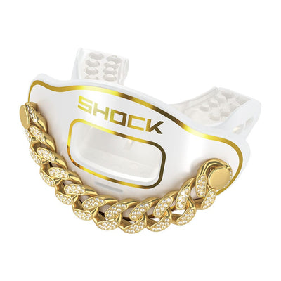 Shock Doctor 3D Bling Chain Max AirFlow Football Mouthguard - Side View