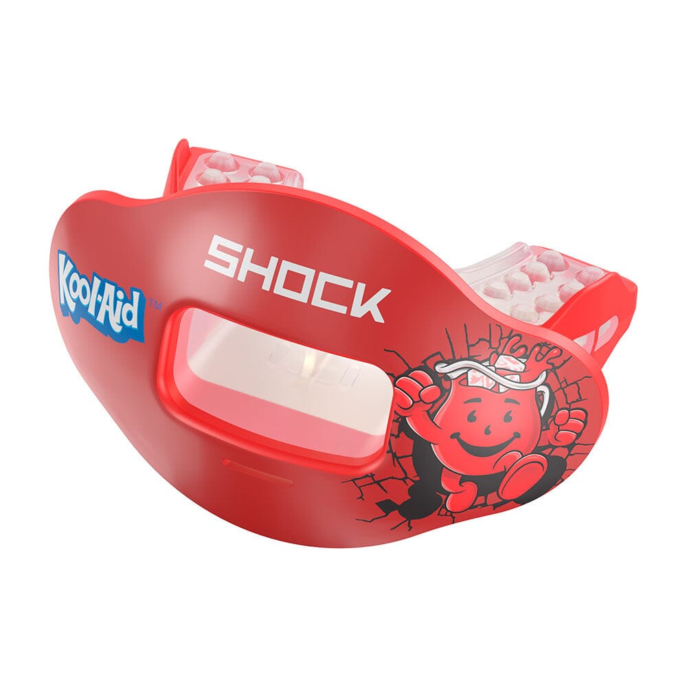 Shock Doctor Kool Aid Max AirFlow Football Mouthguard - Cherry Flavor - Side View