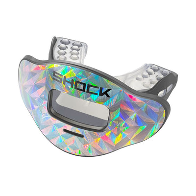 Shock Doctor Chrome Iridescent Refracted Max AirFlow Football Mouthguard - Hero View