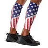 Shock Doctor Stars & Stripes Showtime Compression Calf Sleeves - Back of Calf View Detail View