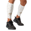 Shock Doctor White/Gold Lux Showtime Compression Calf Sleeves - Hero