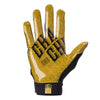 Shock Doctor Black/Gold ChaChing Showtime Football Receiver Gloves - Inside of Glove - Printed C-Tack® Detail