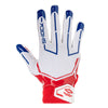 Shock Doctor Stars & Stripes Showtime Football Receiver Gloves - Back of Glove/Hand