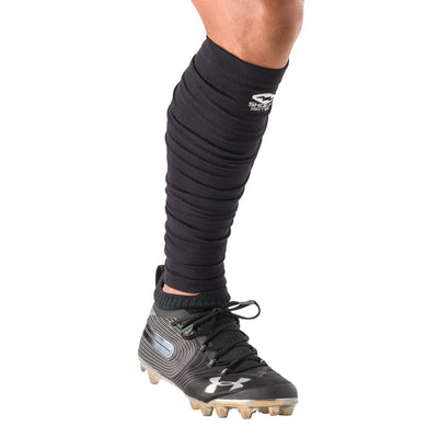 Shock Doctor Showtime Scrunch Leg Sleeves - Black - Single Leg - Front View