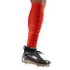 Shock Doctor Showtime Scrunch Leg Sleeves - Red - Single Leg - Side View