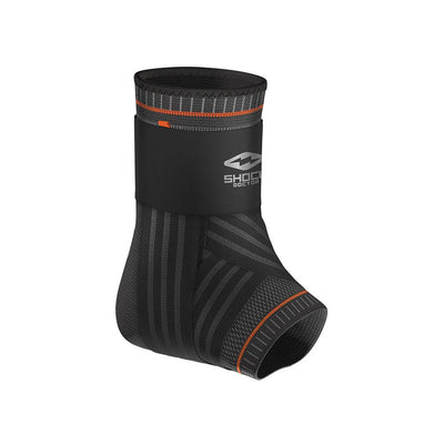 Shock Doctor Ultra Knit Ankle Brace w/ Figure 6 Strap & Stays - Front Angle View