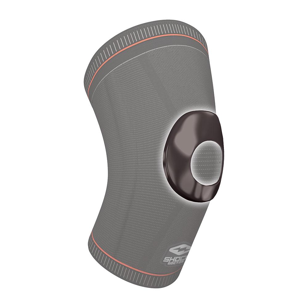 Shock Doctor Ultra Knit Knee Support w/ Full Patella Gel & Stays - Detail Shot of Gel Stay