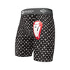 Youth-Boys Black/White Lux Core Compression Short with Protective Bio-Flex Athletic Cup - Front View