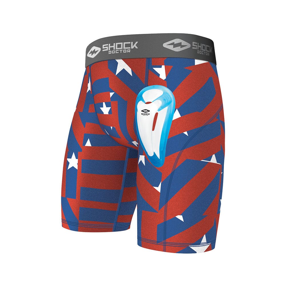 Stars & Stripes Core Compression Short w/ Bio-Flex Cup