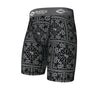 Shock Doctor Paisley Black Core Compression Short with Cup Pocket