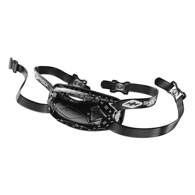 Shock Doctor Showtime Black Lux Limited Edition Chin Strap - Black/White - Hero