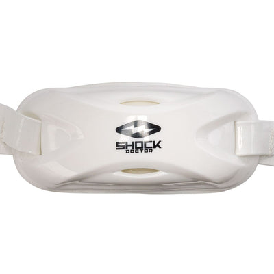 Shock Doctor Core Chin Strap - White - Detail Front View