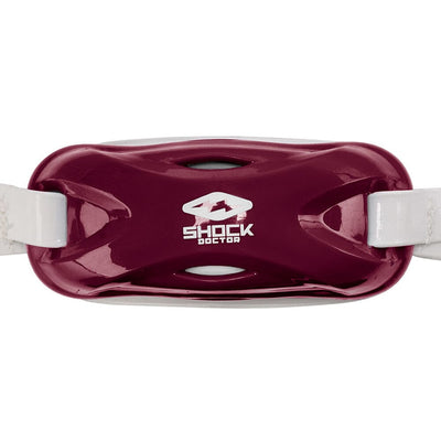 Shock Doctor Core Chin Strap - Maroon Red - Detail Front View