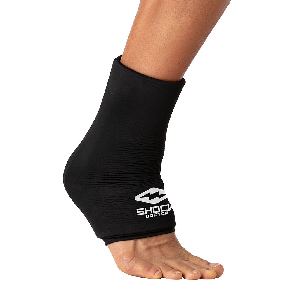 Shock Doctor Flex Ice Therapy Ankle Compression Sleeve -  Front View