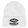 Shock Doctor Knit Beanie - White - Front View