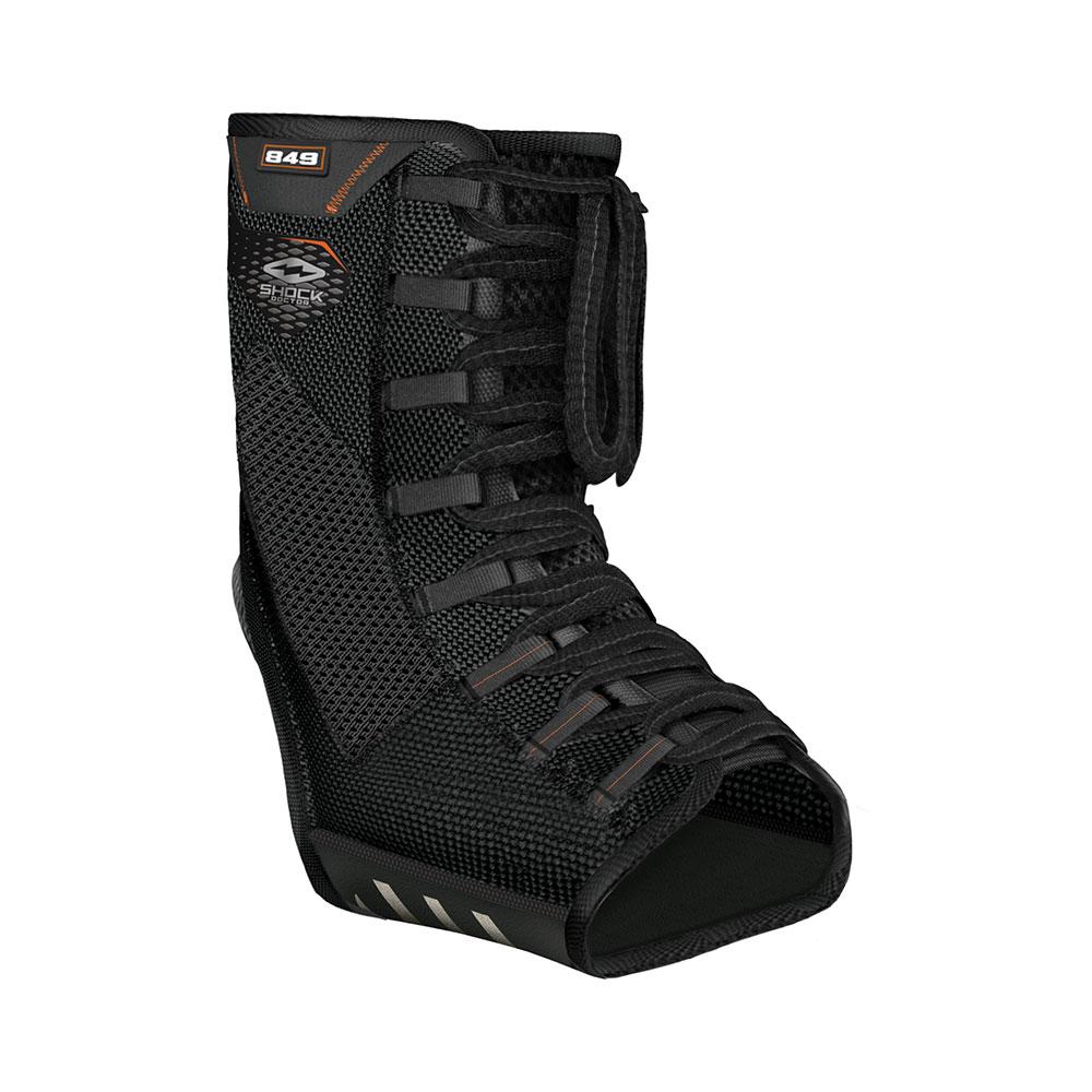Shock Doctor Ultra Gel Lace Ankle Support - Black - Front Angle View