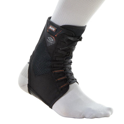 Shock Doctor Ultra Gel Lace Ankle Support - Black -  On Body