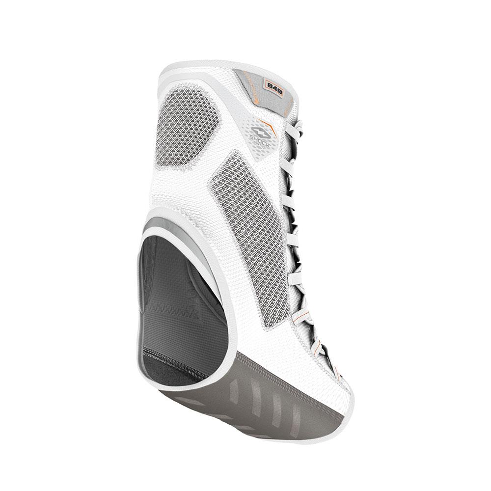 Shock Doctor Ultra Gel Lace Ankle Support - White - Back Angle View