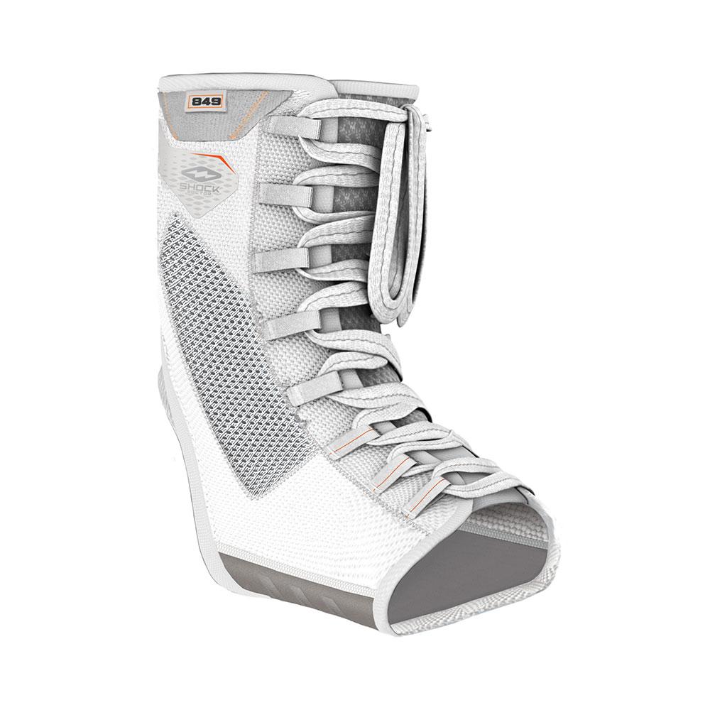 Shock Doctor Ultra Gel Lace Ankle Support - White -  Front Angle View