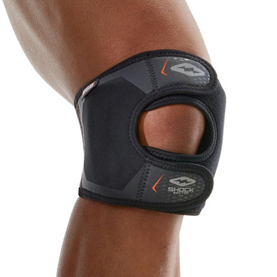 Shock Doctor Open Patella Dual Strap Knee Wrap - On Model