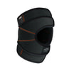 Shock Doctor Quick-On™ Knee Support w/ Versatile Over Wrap System™ - Front Angle View with Straps Closed
