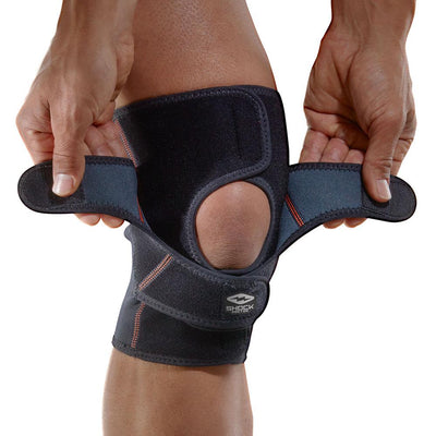 Shock Doctor Quick-On™ Knee Support w/ Versatile Over Wrap System™  - On Model
