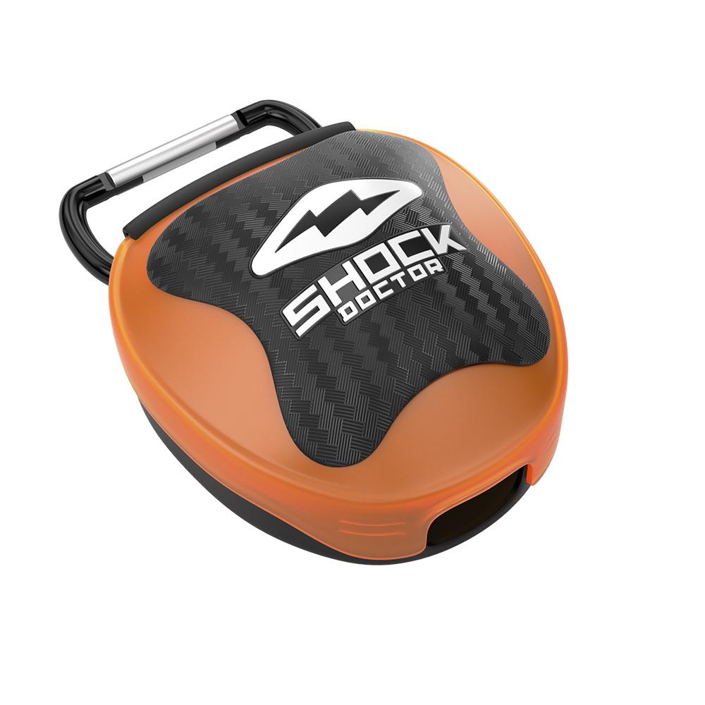 Shock Doctor Orange Mouthguard Case - Front View