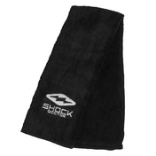 Shock Doctor Black Football Towel - Moisture Wicking with Compact, Highly Absorbent Design 
