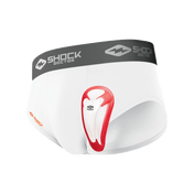 Shock Doctor Core Youth Brief w/ Bio-Flex Athletic Cup (Red)