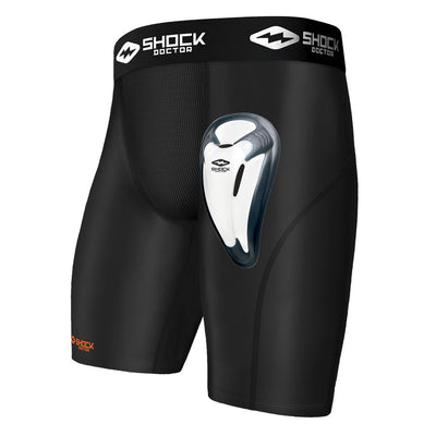 Core Compression Shorts w Bio Flex Athletic Cup Shock Doctor