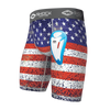 Teen American Flag Core Compression Short with Bio-Flex Cup - Front View