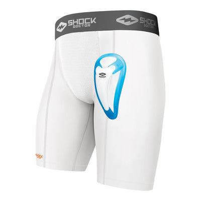 Shock Doctor Core Double Compression Short with Bio-Flex Cup - Teen Sizing