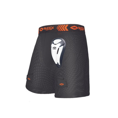 Shock Doctor Loose Hockey Short with BioFlex Cup - Front View