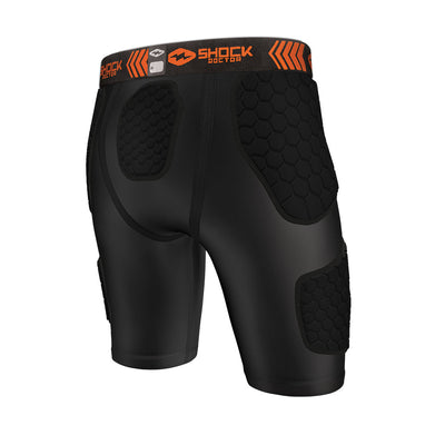Shock Doctor HEX® Compression Fit Impact Short with Ultra Carbon Flex Cup - Back View