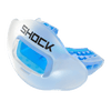 Shock Doctor Max AirFlow Football Mouthguard - Clear/Blue - Front View